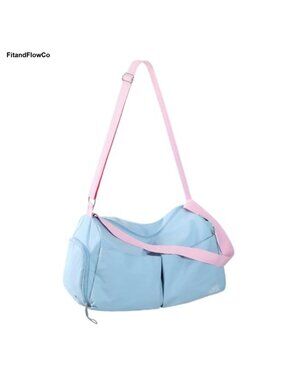 Small Gym Bag with Shoe Compartment & Wet Pocket Nylon Duffel 19L